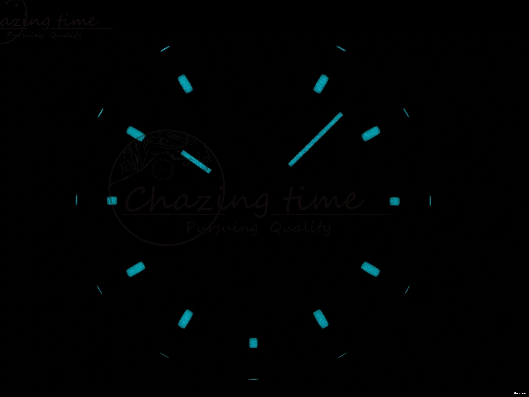 MiroTime 0203 MoistureWicking Daytona AET White Ceramic Case and Bracelet Green Dial SA4130 V 1891